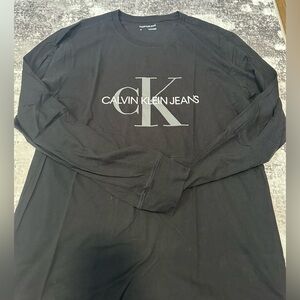 Calvin Klein Jeans Charcoal Long Sleeve Tee